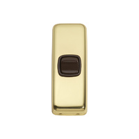 Tradco 5800PB Switch Rocker 1 Gang Polished Brass BR 30x82mm