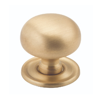 Restocking Soon: ETA Early February - Tradco Classic Cupboard Knob 32mm Satin Brass 6714