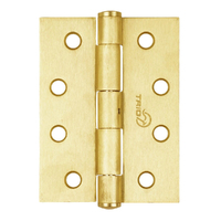 Trio Butt Hinge Fixed Pin Steel 100x75x2.5mm Matt Gold Single R2-175MGF