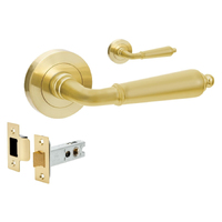 Zanda Oxford Door Handle Privacy Set Satin Brass10072.SB