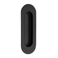 Restocking Soon: ETA End October - Zanda Oval Flush Pull Concealed Fix 120mm Matt Black 5241.BLK