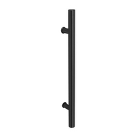 *WHILE SUPPLY LAST* Zanda Round Door Pull Handle Back to Back 600mm Matt Black 7026.BB.BLK