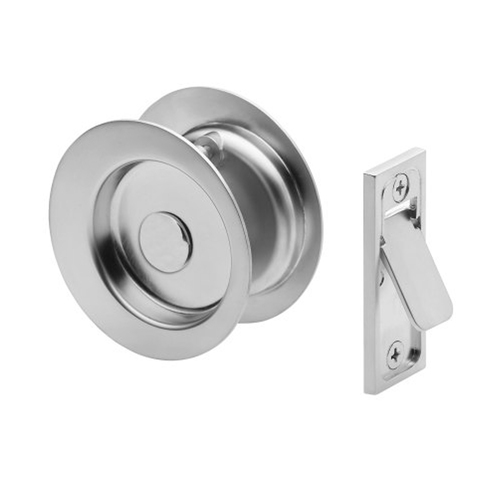 Gainsborough Circular Cavity Sliding Door Passage Set Satin Chrome 396SCS