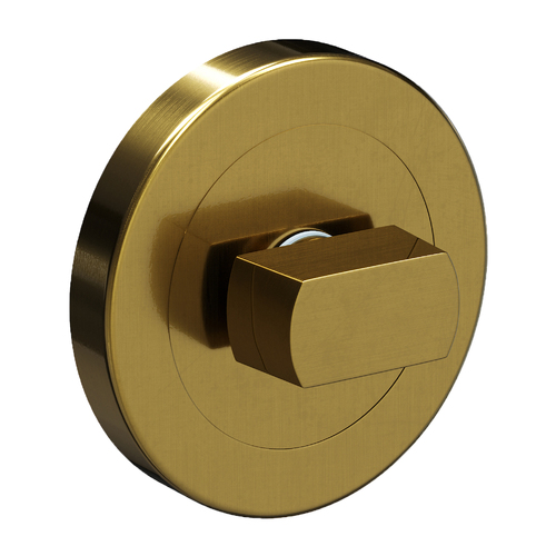 Legge Round Escutcheon with Turn 50mm Satin Brass L6007SB