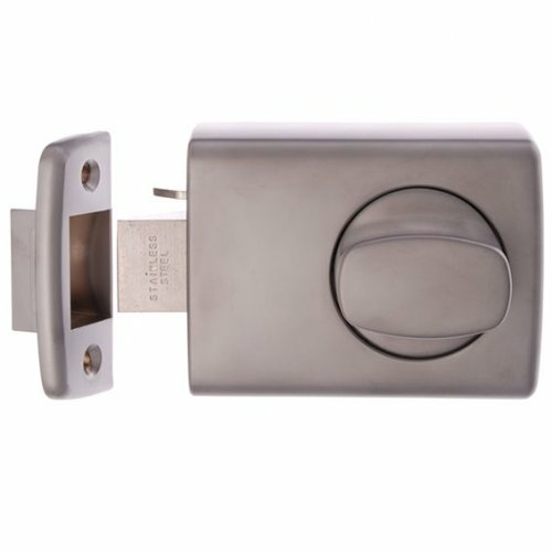 *Nonreturnable Item* Lockwood Deadlatch No Cylinder Knob Open Out Strike Satin Chrome Pearl 002-4K1SPNC (MTO 8)