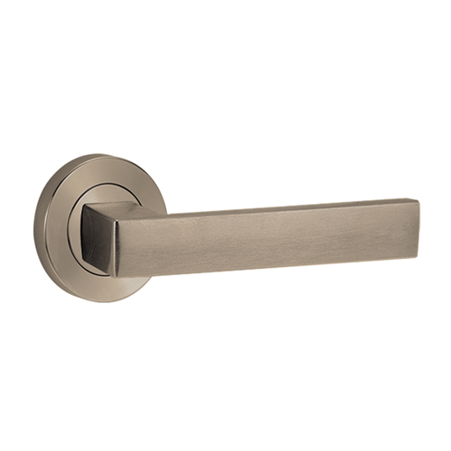 Lockwood Symphony 101 Door Lever On Round Rose Full Set Architectural Bronze 1220/1221/101AZ