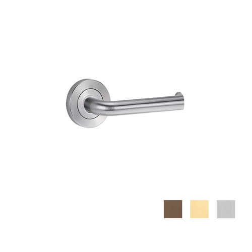 Lockwood Symphony 102 Door Lever on Round Rose Full Set - Available in Various Finish