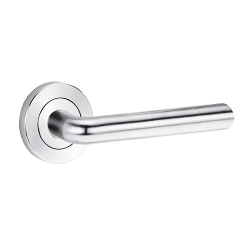 Lockwood Symphony 104 Door Lever On Round Rose Full Set Chrome Plate 1220/1221/104CP