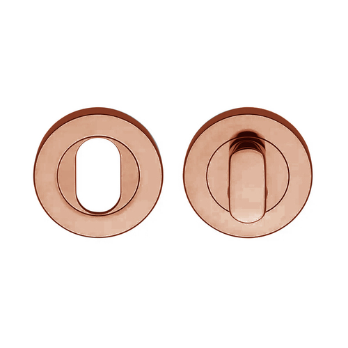 *Nonreturnable Item* Lockwood Symphony 1220 Series Oval Cylinder And Turn Escutcheon Kit Antique Copper 1226/7NAC (MTO 8)