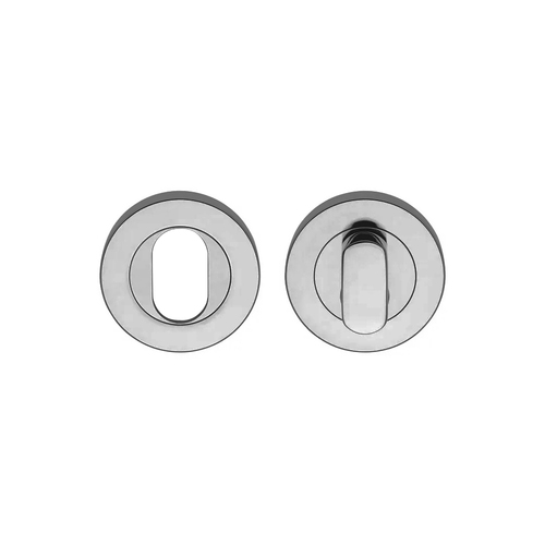 *Nonreturnable Item* Lockwood Symphony 1220 Series Oval Cylinder And Turn Escutcheon Kit Satin Chrome 1226/7NSC (MTO 4)