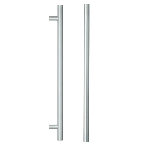 Lockwood Entrance Pull Handle 300mm Satin Stainless Steel Pair 142X300SSS