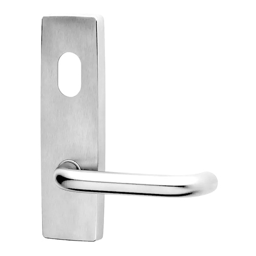 Lockwood 1801 Square End Plate with Cylinder Hole & 70 Lever Chrome Plate 1801/70CP