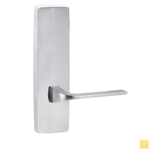 Lockwood 1805-123 Exterior Square End Plate & 123 Lever - Available in Polished Brass and Satin Chrome Finish