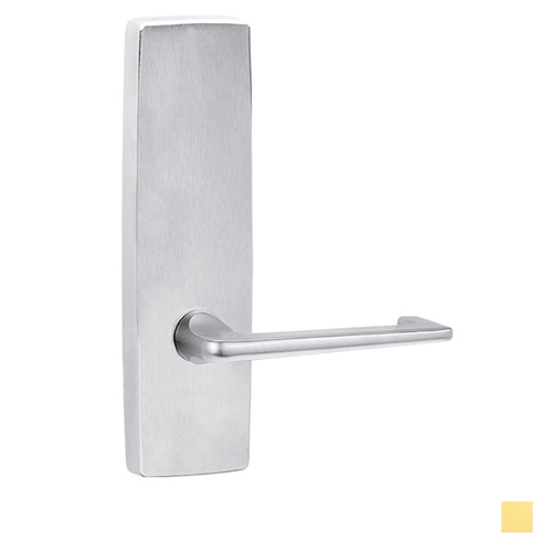 Lockwood 1805-132 Furniture Square End Plate & 132 Lever - Available in Polished Brass and Satin Chrome Finish