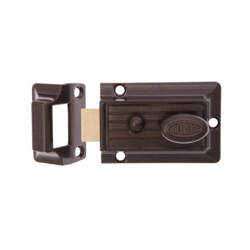 *Nonreturnable Item* Lockwood 201 Nightlatch Florentine Bronze 60mm Backset 201FBDP (MTO 4)