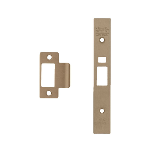 Lockwood 3772 Finish Conversion - Strike, Face Plate & Screw Kit Polished Brass Unlacquered 3772-FINKITBU