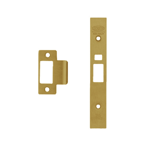 *Nonreturnable Item* Lockwood 3772 Finish Conversion - Strike, Face Plate & Screw Kit Satin Brass Unlacquered 3772-FINKITSBU (MTO 13)