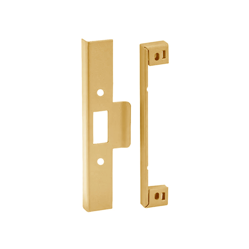 *Nonreturnable Item* Lockwood 3772 Series Rebate Kit- 32mm Lip Strike Polished Brass Unlacquered 3772-RK32BU (MTO 13)