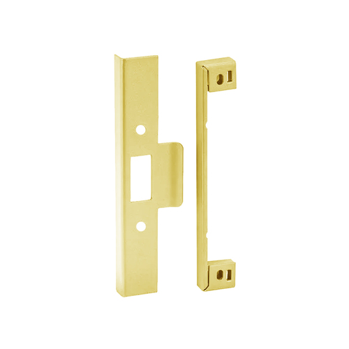 Lockwood 3772 Series Rebate Kit- 32mm Lip Strike Polished Brass 3772-RK32PB