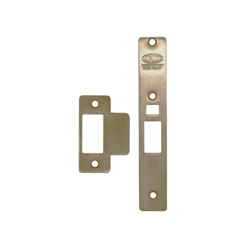 Lockwood 3782 Finish Conversion-Strike, Face Plate & Screw Kit (Does Not Suit 4782) Aged Brass