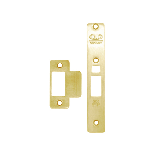 *Nonreturnable Item* Lockwood 3782 Finish Conversion-Strike, Face Plate & Screw Kit (Does Not Suit 4782) Polished Brass Unlacq 3782-FINKITBU (MTO 13)