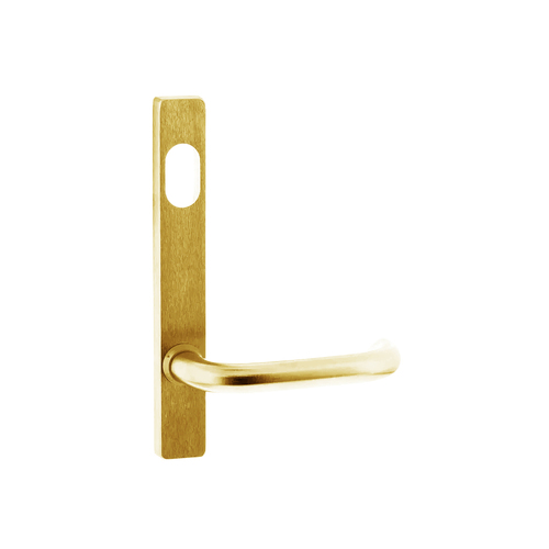 Lockwood 4801 Square End Plate with Cylinder Hole & 70 Lever Polished Brass 4801/70PB