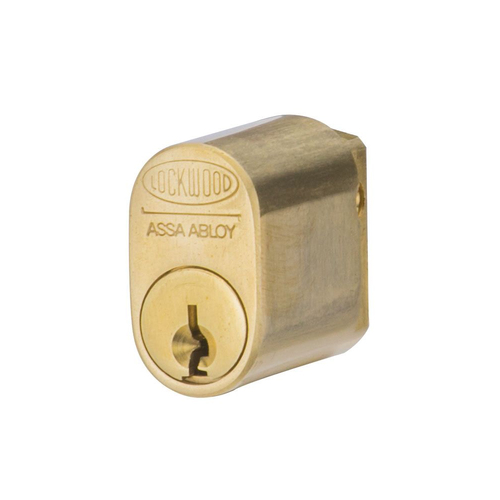 Lockwood C4 570 Australian Oval Cylinder With X Cam 5KD Polished Brass 570-2PB