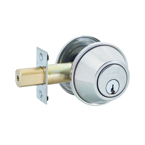 Lockwood Symmetry Deadbolt Double Cylinder Polished Stainless Steel 7107PSSDP