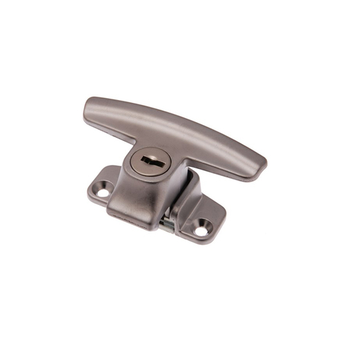 Whitco Sliding Window Latch Locking 12mm with Flat Strike Satin Chrome W285605K