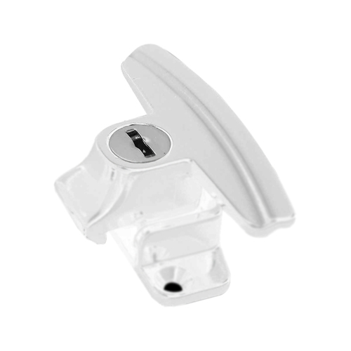 Whitco Sliding Window Latch Locking 12mm With Flat Strike White W285616K 