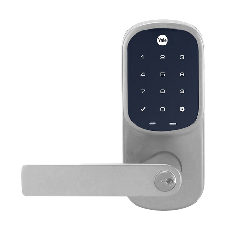 Yale Assure Keyed Door Digital Lever Lock with Yale Home Module Satin Chrome YRL226HKSC