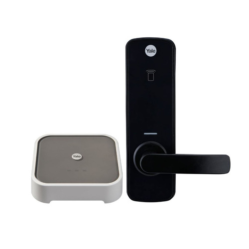 Yale Unity Entrance Smart Lock with Connect Plus Bridge Matt Black YUR/DEL/PBDG/MBK