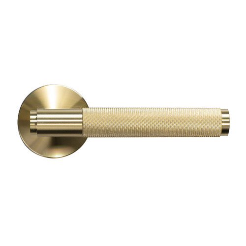 Buster and Punch UK Cross Door Lever Set 38mm Brass UK-LH-S-38-BR-A