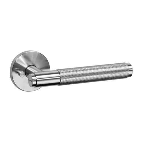 Buster and Punch Cross Door Lever Handle Privacy Steel ZDD-072274