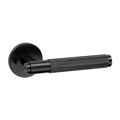 Buster and Punch Cross Door Lever Handle Privacy Black ZDD-592277