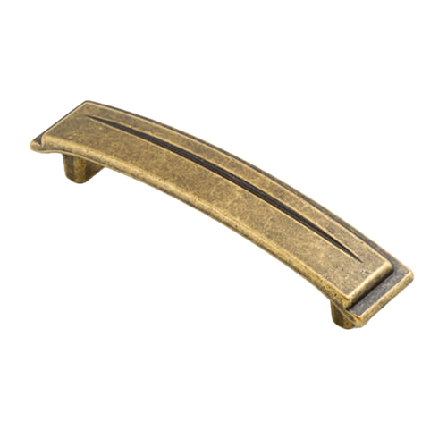 Castella Artisan Chisel Kitchen Cabinet Handle 96mm Antique Brass 086.096.03