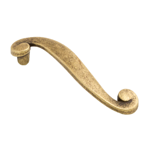 Castella Plume Cabinet Handle Antique Brass 96mm 736.096.03