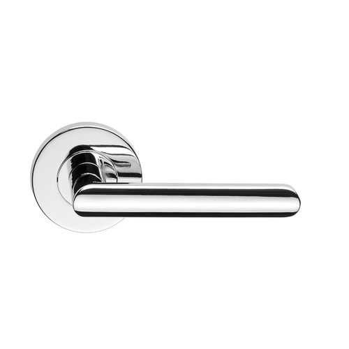 Dormakaba Vision Round Door Handle Leverset 65mm Rose Polished Chrome 8600/16PC