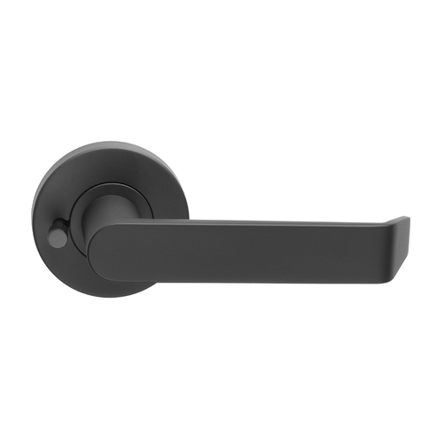 Dormakaba Vision Round Privacy Door Handle Leverset 65mm Rose Black 8600/24PVBLK