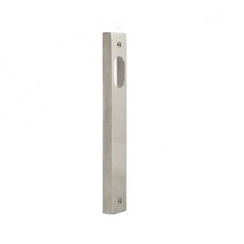 *Nonreturnable Item* Dormakaba 6400 Series Narrow Internal Square End Plain Plate Visible Fix Satin Stainless Steel DF64110001 (MTO5)