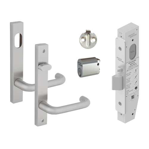 Dormakaba Entrance Kit Lockpack 23mm Backset Keyed Alike Stainless Steel SB2212KIT04SSKA