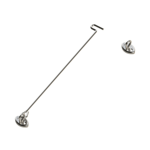 Emro Anti-Vandal Cabin Hook 350mm Satin Stainless Steel 144350