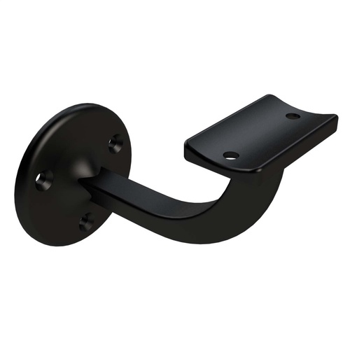 Emro Stair Hand Rail Bracket Extended Visible Fix 80mm Matt Black 444MBLPP