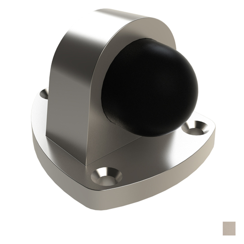 Emro Door Stop Floor Mounted - Available in Pearl and Satin Nickel Finish