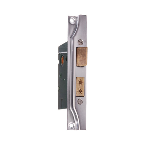 Jacksons Rebated 5 Lever Mortice Lock 60mm with Cylinder Satin Chrome JM560RSC