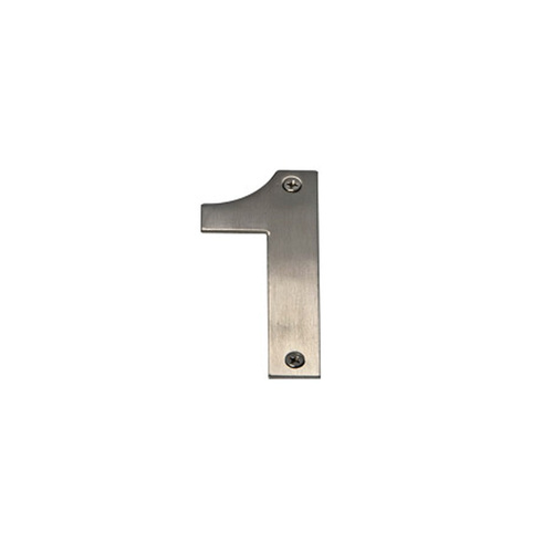 Mappas Door House Number #1 Visible Fix 50mm 304 Grade Stainless Steel SN051