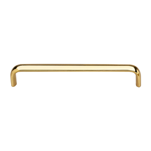 Kethy Trumpet Cabinet Handle 128mm Polished Brass Gloss BH170/128-BRG