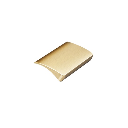 Kethy DL419 Fornel Curved Edge Pull 350mm Aluminium Brushed Gold DL419350ABG