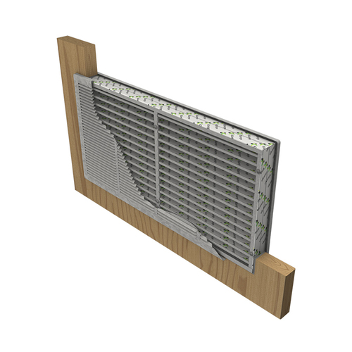 Kilargo Intumescent Door Grilles For Fire Doors Powder Coated Silver 300x300mm IFD-D300300