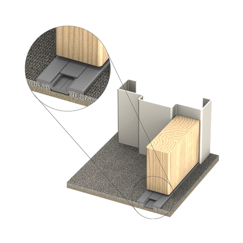 Kilargo IS4140 Carpet Threshold Plate 2500mm Clear Anodised IS4140-2500CA